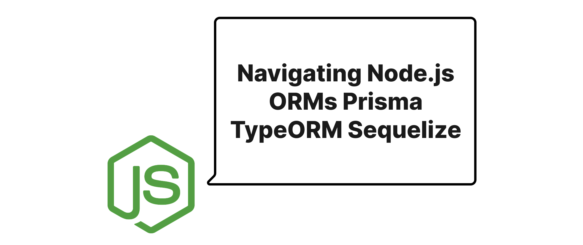 Cover of "Node.js ORM 탐색: Prisma, TypeORM, Sequelize"