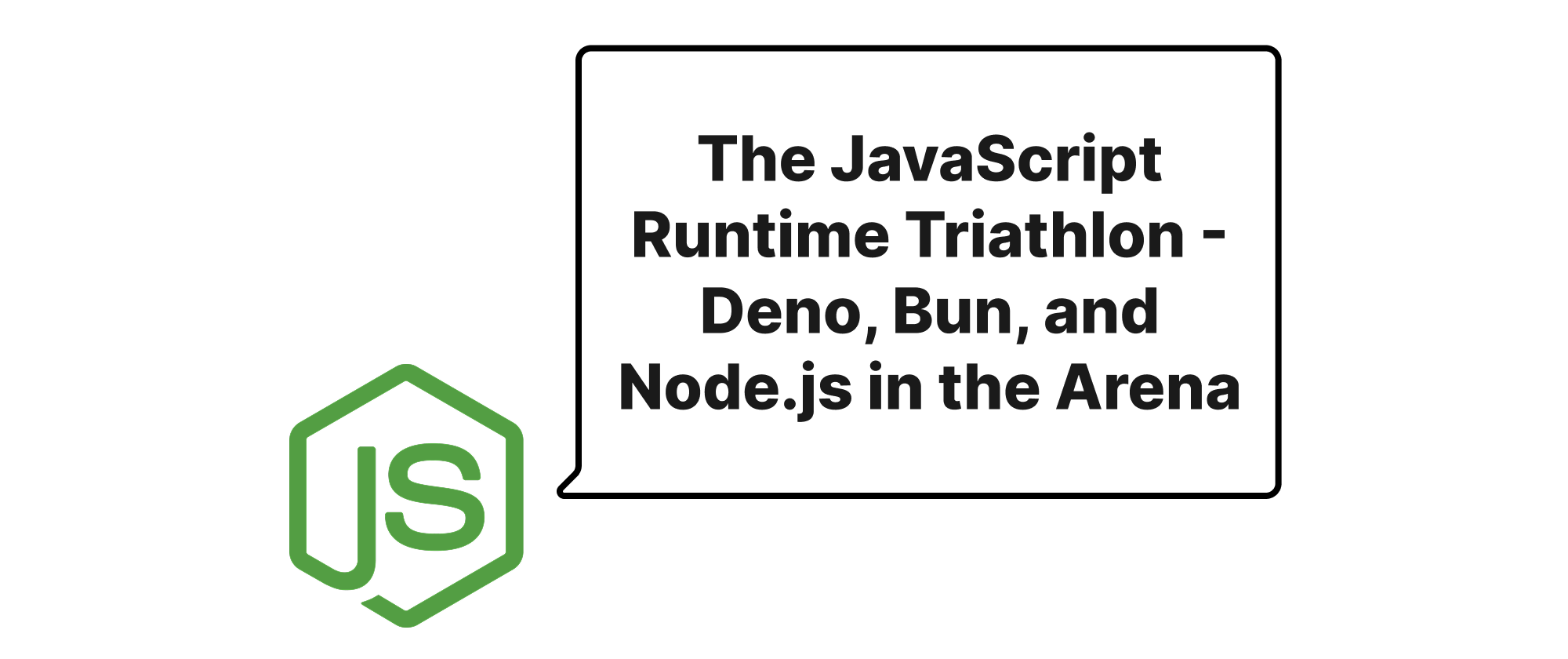 Cover of "The JavaScript Runtime Triathlon - Deno, Bun, and Node.js in the Arena"