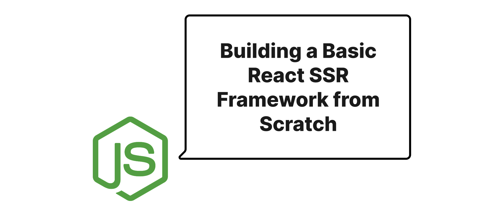 Cover of "Building a Basic React SSR Framework from Scratch"