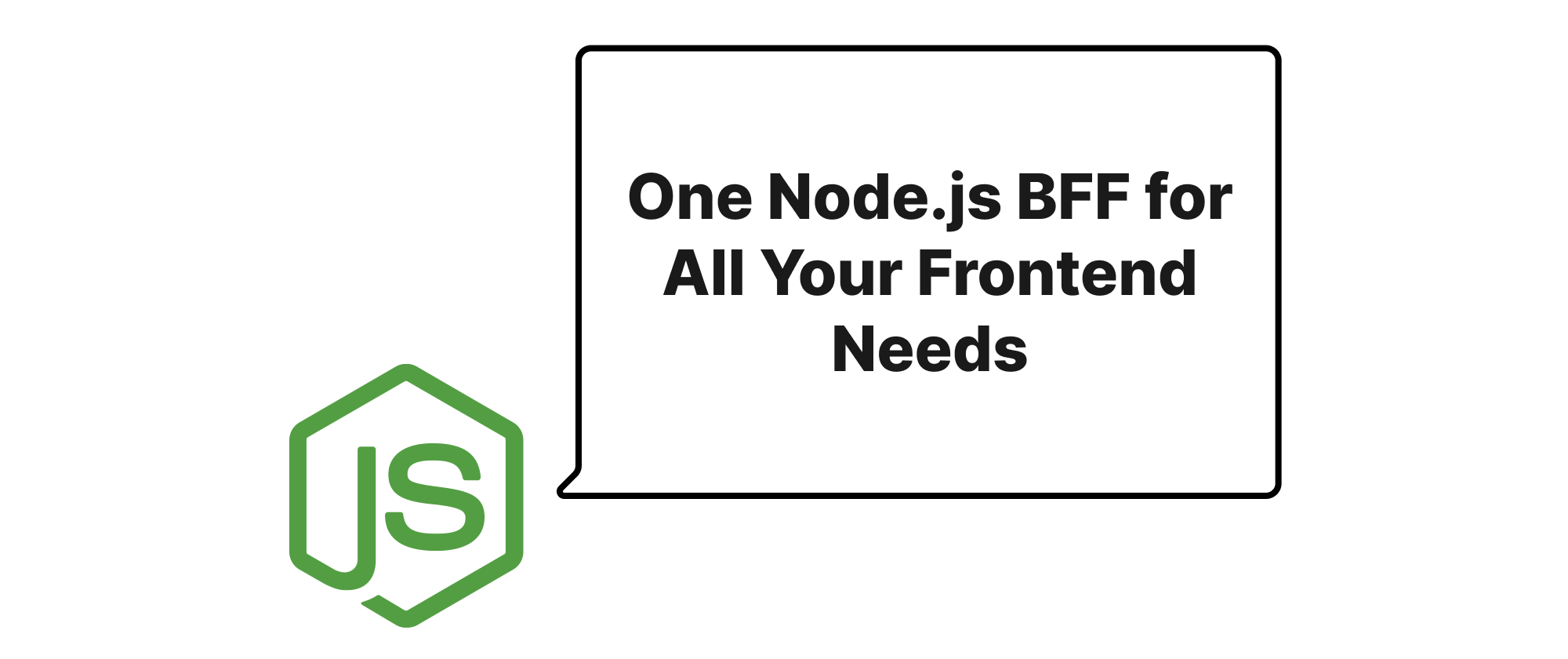 Cover of "Ein Node.js BFF für alle Ihre Frontend-Bedürfnisse"