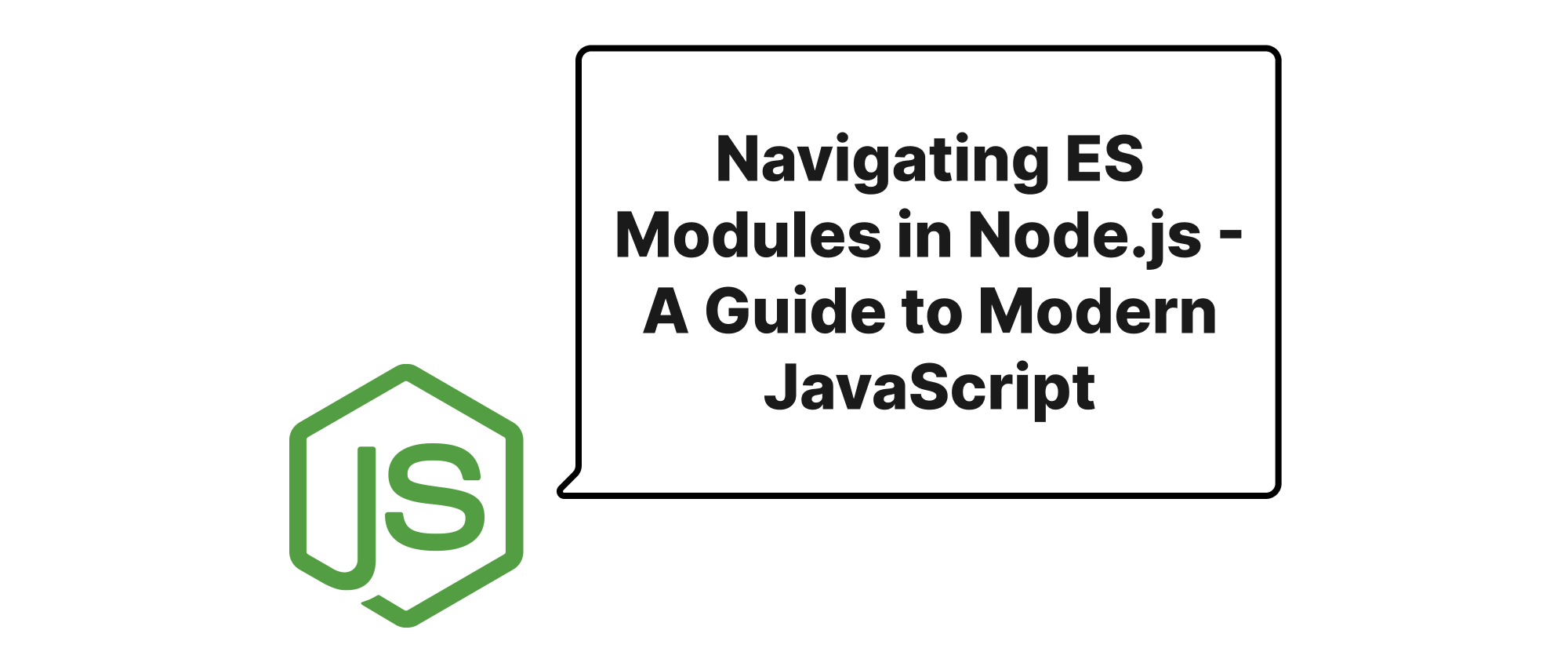 Cover of "Node.js에서 ES 모듈 탐색하기 - 최신 JavaScript 가이드"