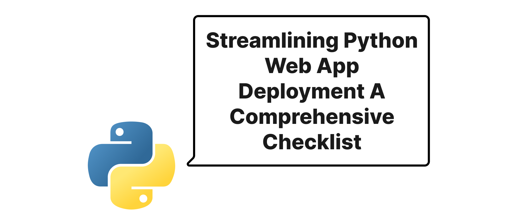 Cover of "Streamlining Python Web App Deployment A Comprehensive Checklist"