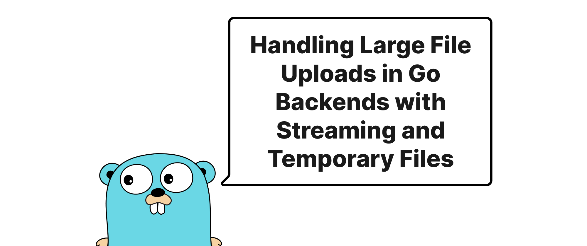 cover of post: Umgang mit großen Dateiuploads in Go-Backends mit Streaming und temporären Dateien