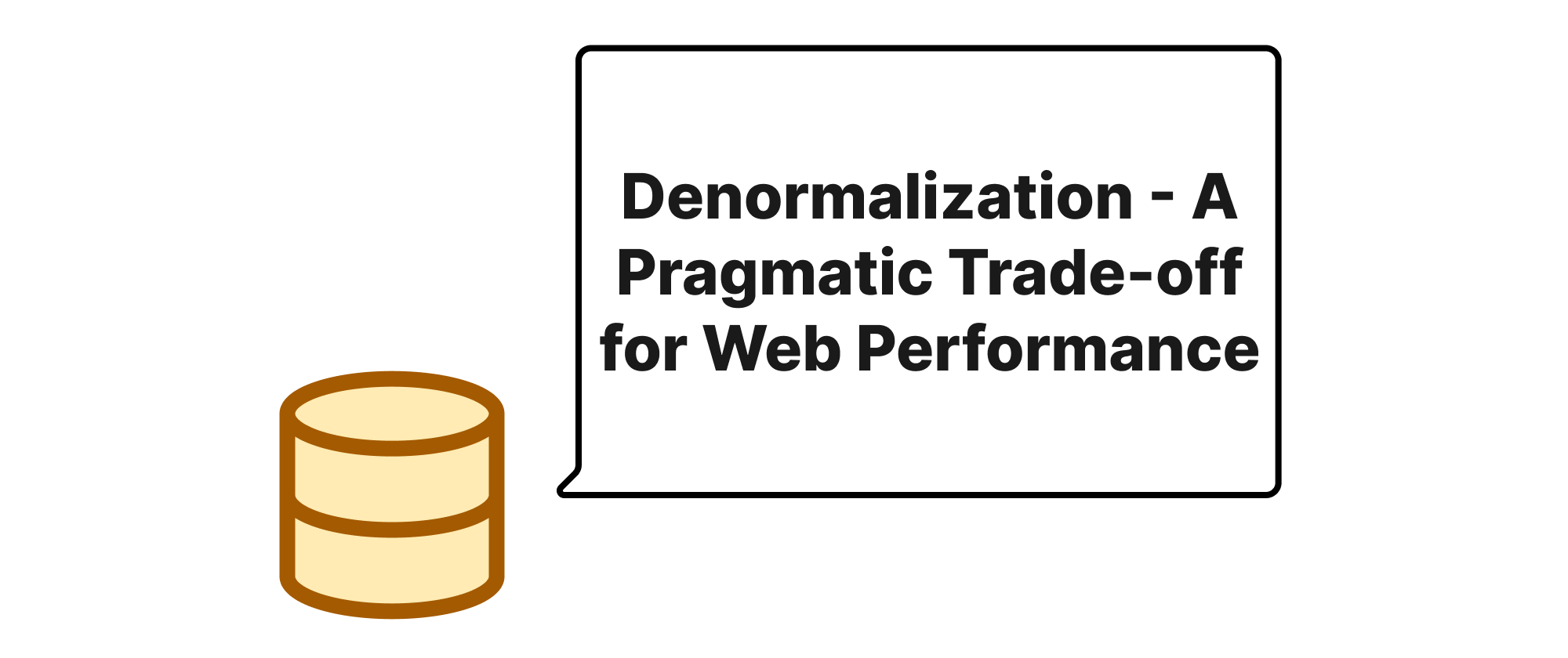 Cover of "非正規化 - Webパフォーマンスのための実用的なトレードオフ"